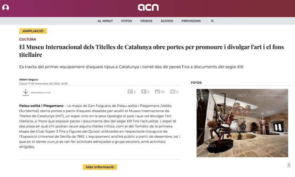 MIT Museu Internacional del Titella a Catalunya